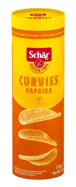 Schär Curvies Paprika kartulikrõpsud, gluteenivaba 170g