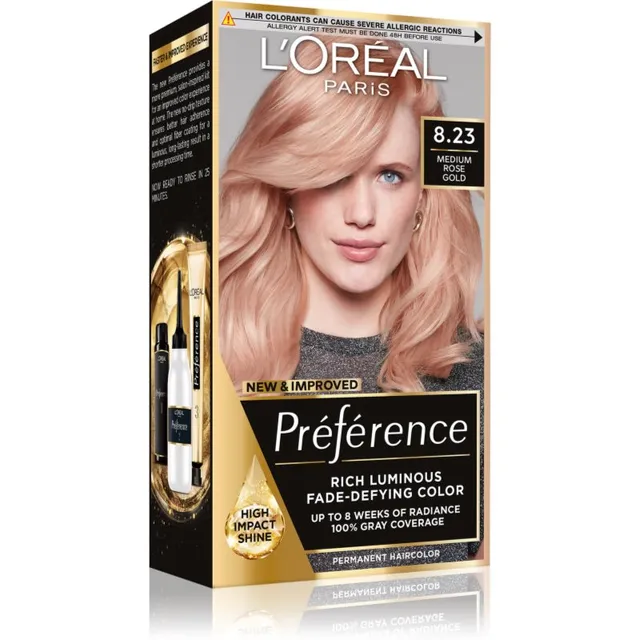 L’Oréal Paris Préférence Juuksevärv varjund 8.23 Shimmering Rose 1 tk