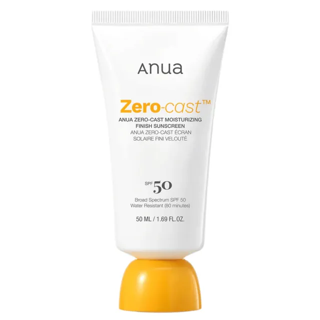 ANUA Zero-Cast Moisturizing Sunscreen SPF50 50ml