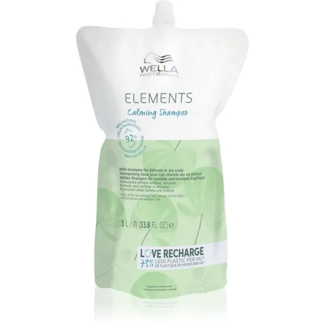 Wella Professionals Elements Calming Niisutava rahustav šampoon tundlikule peanahale 1000 ml