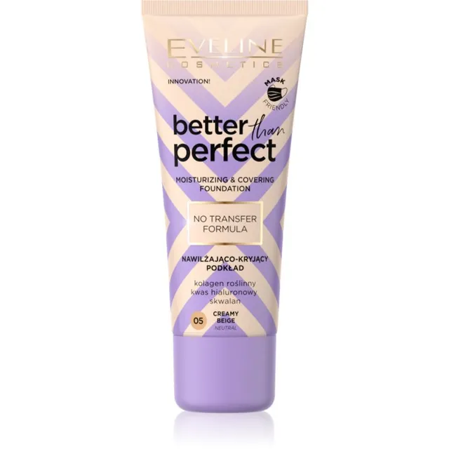 Eveline Cosmetics Better than Perfect Väga hea katvusega jumestuskreem niisutava toimega varjund 05 Creamy Beige Neutral 30 ml