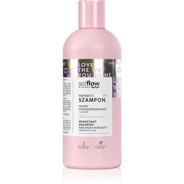 so!flow High Porosity Hair Humectant Shampoo Šampoon habrastele stressis juustele 400 ml