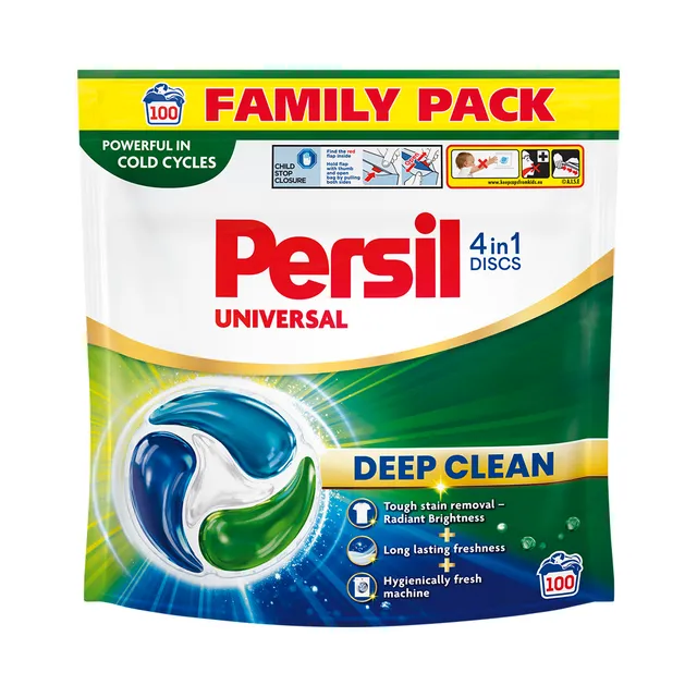 Pesukapslid Discs 4in1 Universal, PERSIL, 100 tk