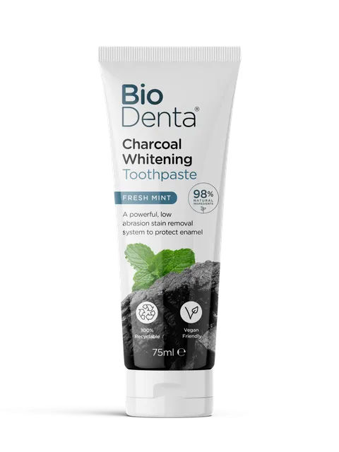 BioDenta™ CHARCOAL Whitening Toothpaste Fresh Mint