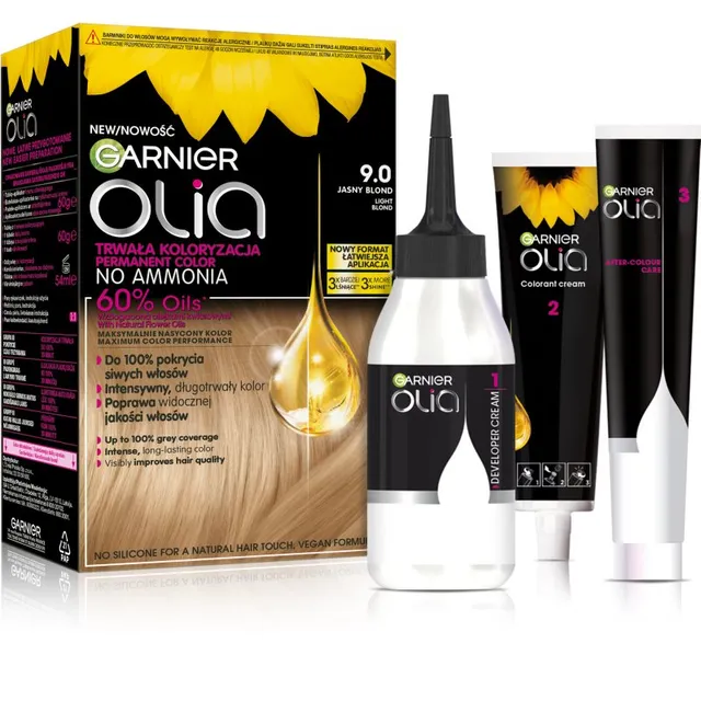Garnier Olia Big Kit Püsijuuksevärv varjund 9.0 Jasny Blond 1 tk