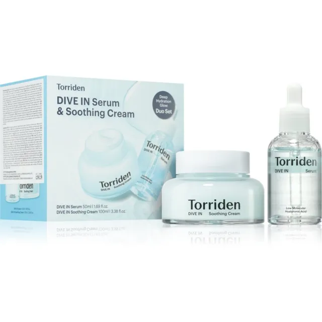 Torriden Dive In Serum & Soothing Cream Set komplekt sära andmiseks ja niisutamiseks