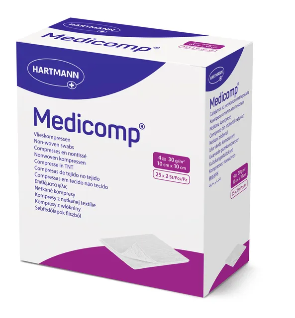MEDICOMP TAMPOONID STER 10X10CM N25X2