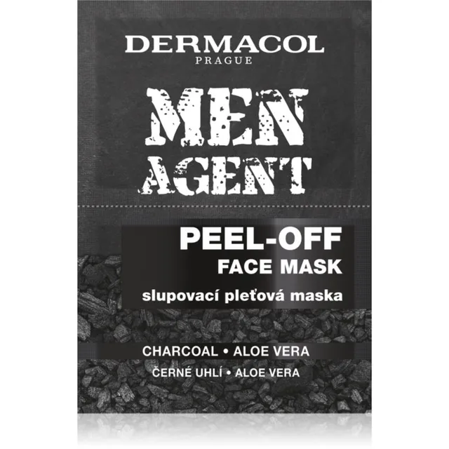 Dermacol Men Agent Mustpeadevastane mahakooritav mask aktiivsöega meestele 15 ml