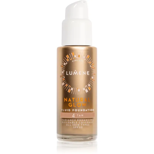 Lumene Natural Glow Kirgastav jumestuskreem loomulikuks ilmeks SPF 20 varjund 4 Tan (Neutral) 30 ml