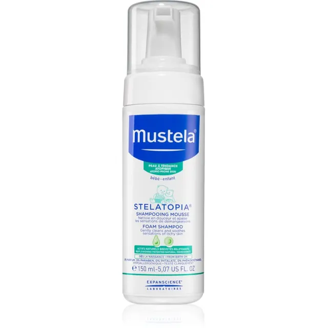 Mustela Bébé Stelatopia Vahtšampoon lastele sünnist alates 150 ml