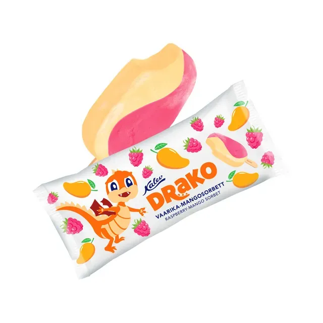 Vaarika-mangosorbett, DRAKO, 90 g