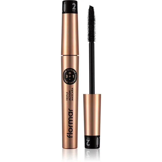 flormar Triple Action Mascara Toitev ripsmetušš kolm-ühes 8 ml
