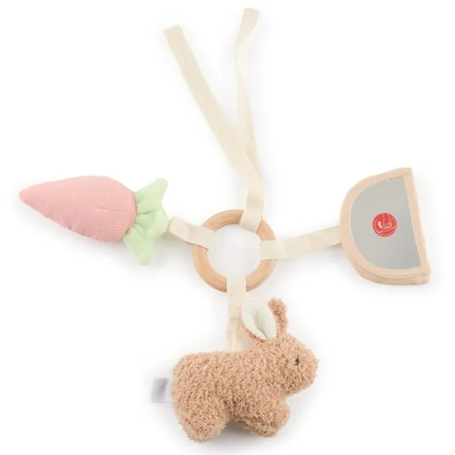 Bieco Activity Toy Bunny Fine kontrastne rippuv mänguasi 1 tk