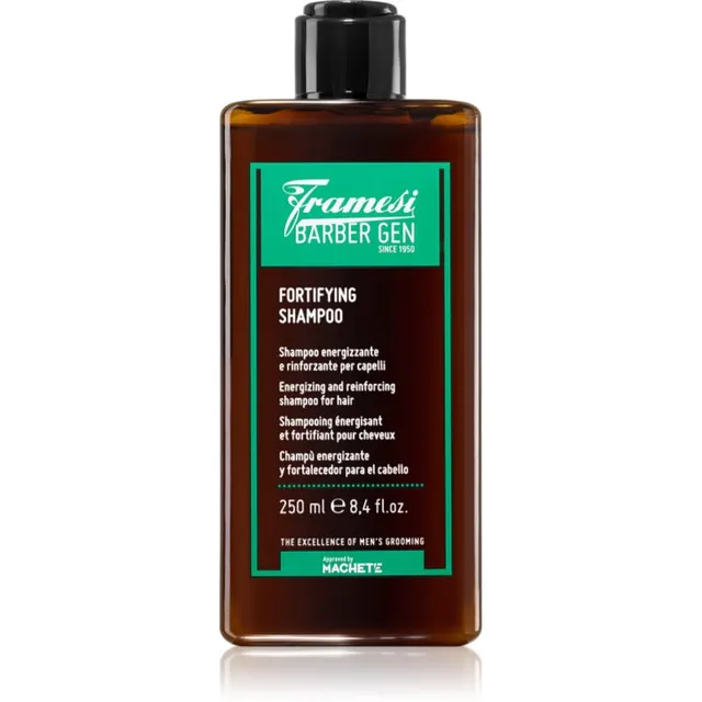 Framesi Barber Gen Fortifying Tugevdav šampoon nõrkadele välja langema kippuvatele juustele 250 ml