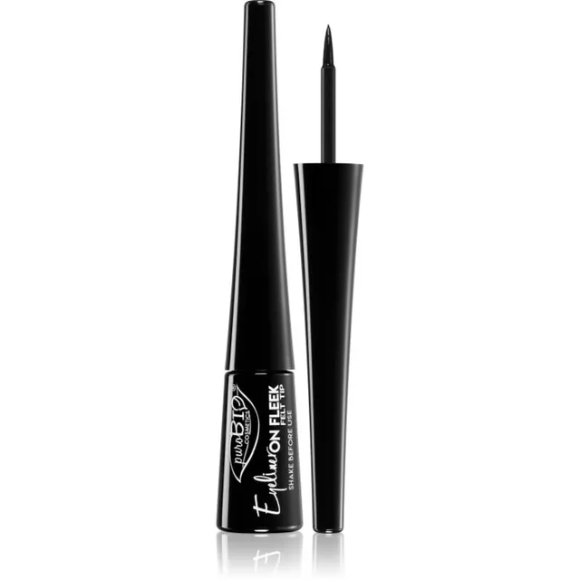 puroBIO Cosmetics On Fleek Felt Tip Vedel silmapliiats metalse mati viimistlusega 3 ml