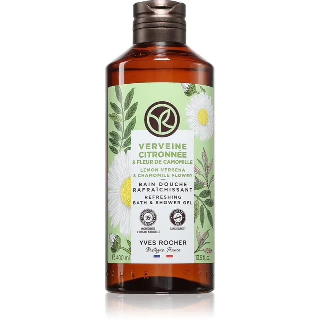 Yves Rocher Lemon Verbena & Chamomile Flower Dušigeel lõhnatooted Lemon Verbena & Chamomile Flower 400 ml