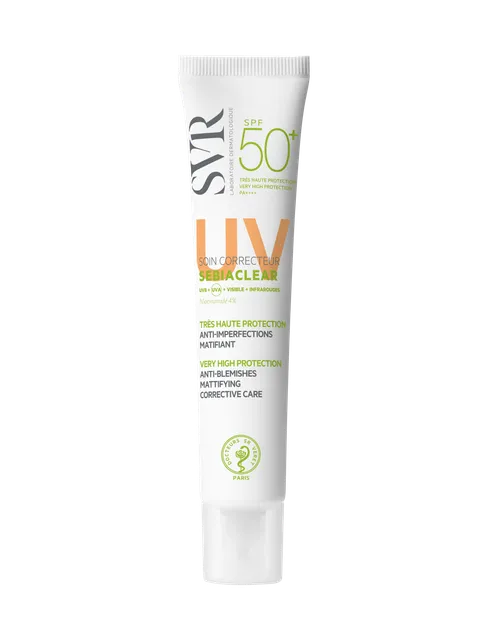 SVR SEBIACLEAR PÄIKESEKAITSEKREEM RASUSELE NAHALE SPF50+ NÄOLE 40ML
