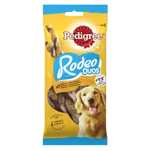 Rodeo Duos närimispulgad kana- ja peekonimaitselised, PEDIGREE, 123 g