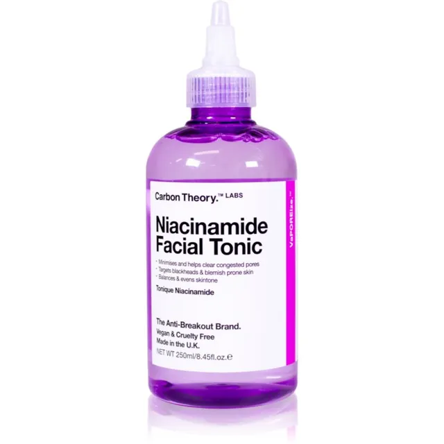 Carbon Theory Vaporeize Niacinamide Facial Tonic Puhastustoonik niatsiinamiidiga 250 ml