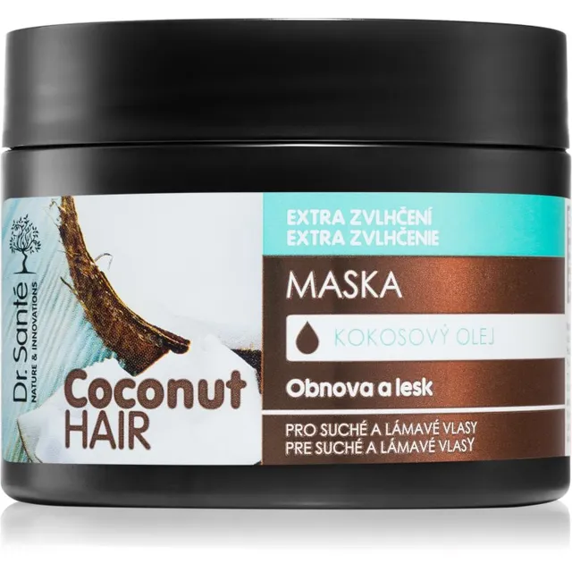 Dr. Santé Coconut Niisutav mask sära kuivadele ja habrastele juustele 300 ml