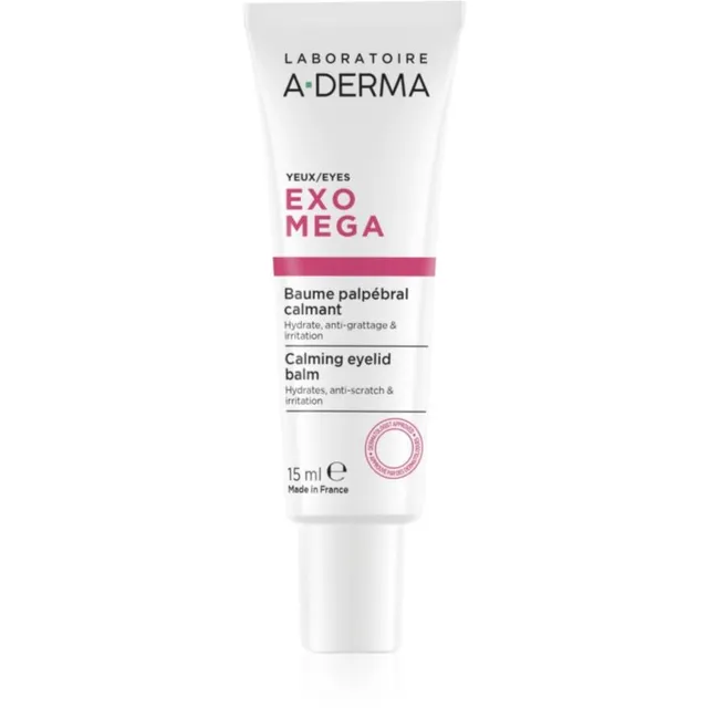 A-Derma Exomega Calming Eyelid Balm Rahustav kreem silmade piirkonnale 15 ml
