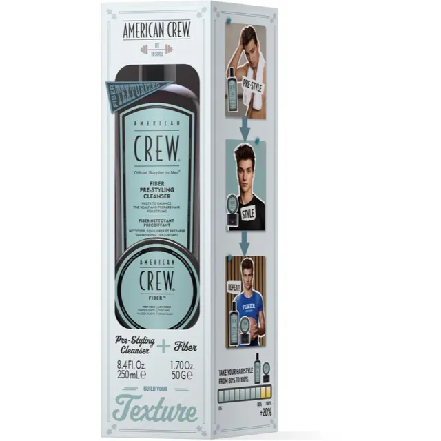 American Crew Fiber Duo - Giftset Kinkekomplekt juustele meestele 1 tk