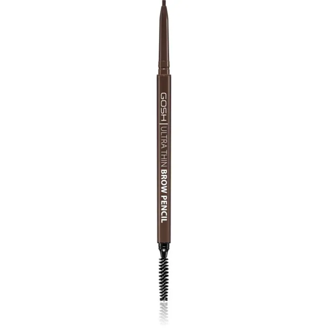 GOSH COPENHAGEN Ultra Thin Täpne kulmupliiats koos harjaga varjund 003 Dark Brown 0.35 g