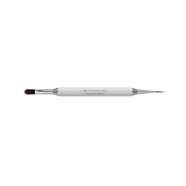 Staleks Exclusive Double-Ended Gel Polish and Liner Brush 11 mm / 12 mm