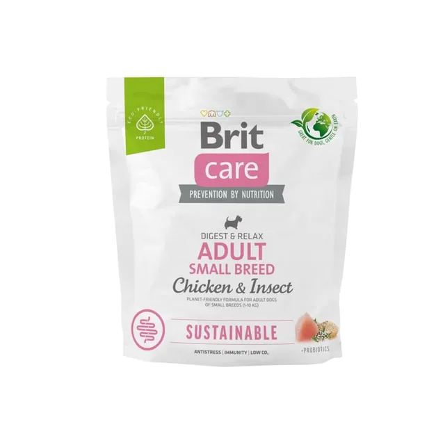 Brit Care kuivtoit väikest tõugu koertele, kana/putukavalk, 1 kg