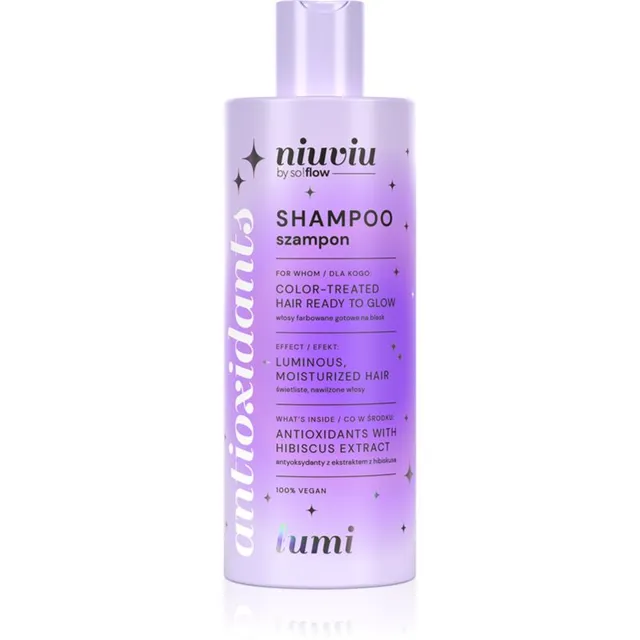so!flow LUMI Hair Shampoo With Antioxidants Läiget andev ja pruune toone toetav šampoon värvitud juustele 300 ml