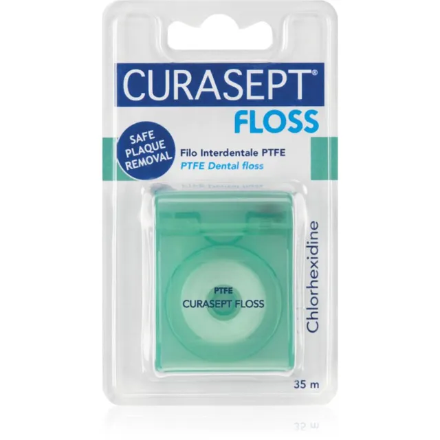 Curasept Dental Floss PTFE Spetsiaalne hambaniit antibakteriaalsete koostisainetega 35 m