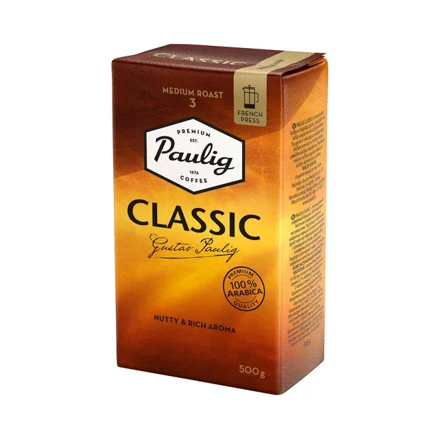 Jahvatatud presskannukohv Classic, PAULIG, 500 g