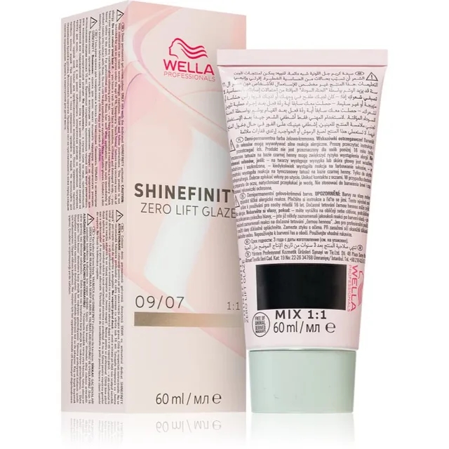 Wella Professionals Shinefinity Zero Lift Glaze poolpüsivärv (demi-permanent) varjund 09/07 - Beige Sand 60 ml