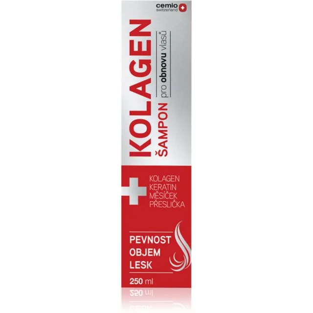Cemio Collagen Shampoo Šampoon kahjustatud ja habrastele juustele 250 ml