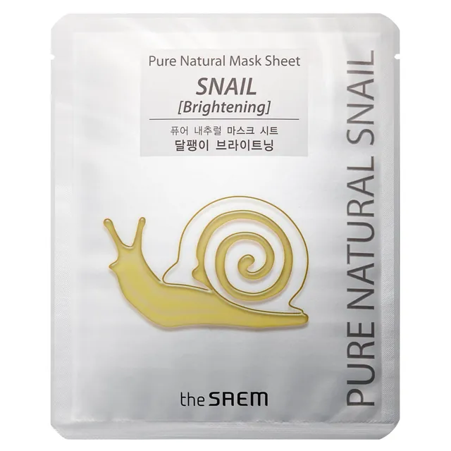 THE SAEM Pure Natural Snail Brightening Sheet Mask 20ml