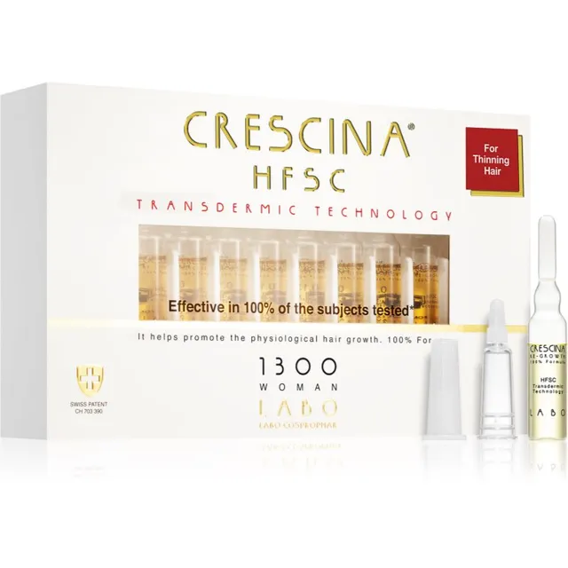 Crescina Transdermic 1300 Re-Growth juuksekasvuhooldus naistele 20x3,5 ml