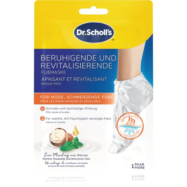 Scholl Pedimask™ Soothing & Revitalizing Värskendav ja rahustav näomask väsinud jalgadele 1 paar