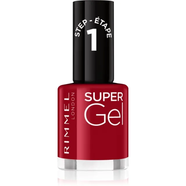 Rimmel Super Gel Geelküünelakk ilma UV / LED-lampide kasutamiseta varjund 056 Sexy Santa 12 ml