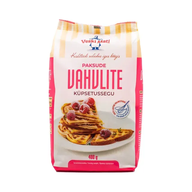 Paksud vahvlid küpsetussegu, VESKI MATI, 400 g