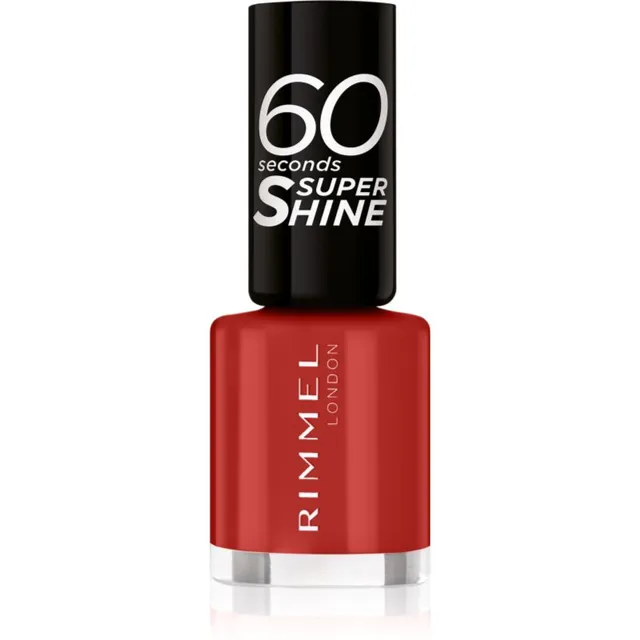 Rimmel 60 Seconds Super Shine Küünelakk varjund 310 Double Decker Red 8 ml