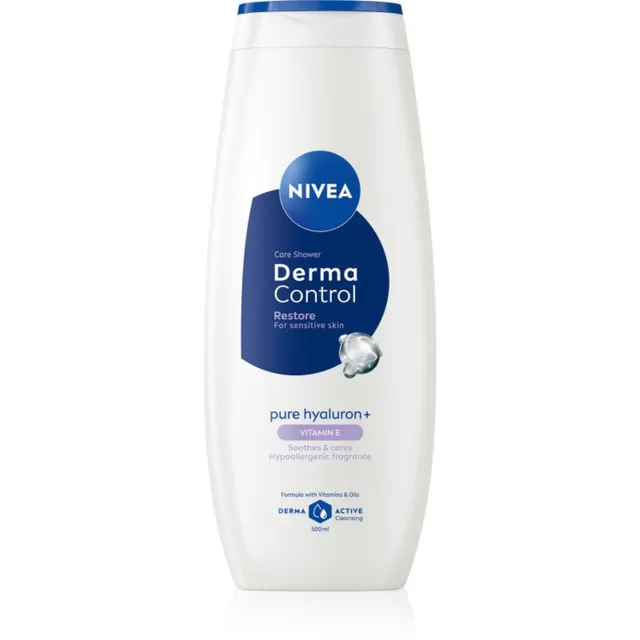 NIVEA Derma Control Restore Niisutav dušigeel hüaluroonhappega 500 ml