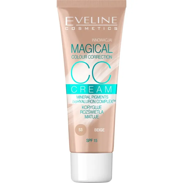 Eveline Cosmetics Magical Colour Correction CC kreem SPF 15 varjund 53 Beige 30 ml