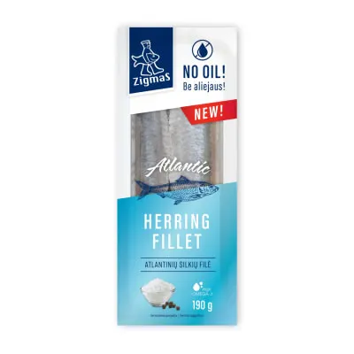 Heeringafilee soolatud õlita Zigmas 190g