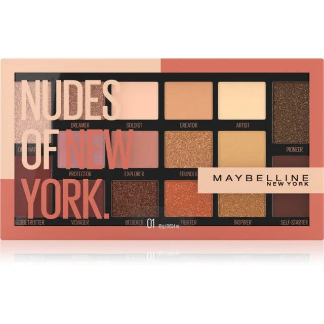 MAYBELLINE NEW YORK Nudes Of New York Lauvärvipalett 18 g