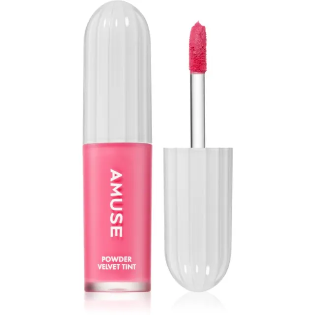 AMUSE Powder Velvet Tint Kauapüsiv vedel huulepulk mati efektiga varjund 02 Peanut Coral 3.3 g