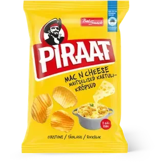 PIRAAT Mac n cheese maitselised kartulikrõpsud 150g