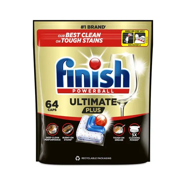 Nõudepesumasina tabletid Ultimate Plus, FINISH, 64 tk