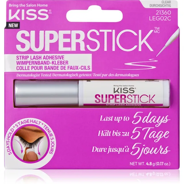 KISS Superstick Extended Wear Kunstripsmeliim Clear 4.8 g