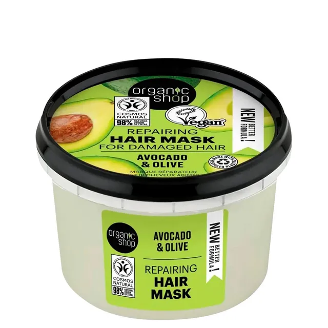 ORGANIC SHOP Avocado & Olive Repairing Hair Mask 250ml