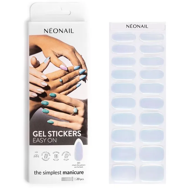 NEONAIL Easy On Gel Stickers Küünte kleebised UV/LED-lambi kasutamisega varjund M11 20 tk